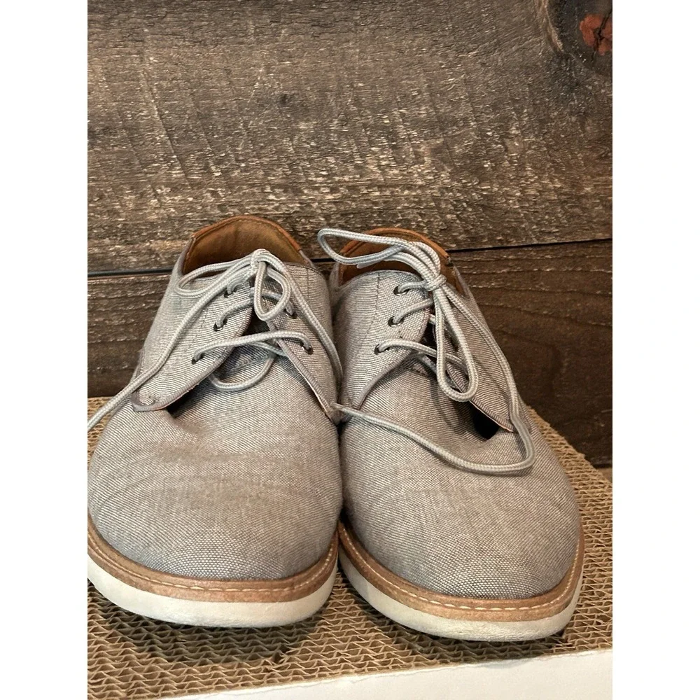 Florsheim Highland Gray Canvas‎ Plain Toe Oxford Men's Size 7.5 14273-20